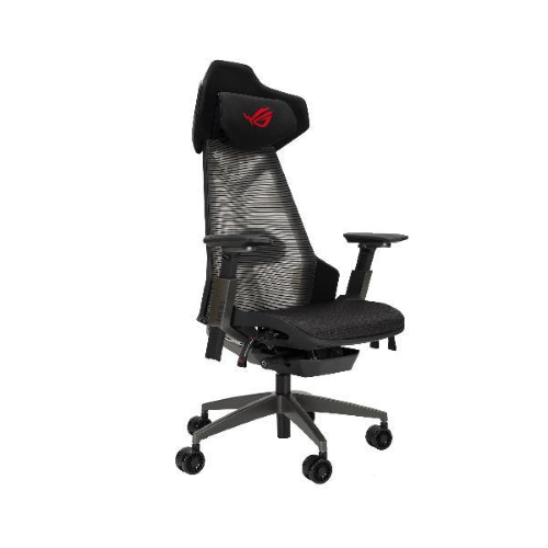 ASUS ROG DESTRIER ERGO SEDIA GAMING SCHIENALE IN RETE BRACCIOLO RIGIDO POGGIATESTA MAX 150 KG NERO